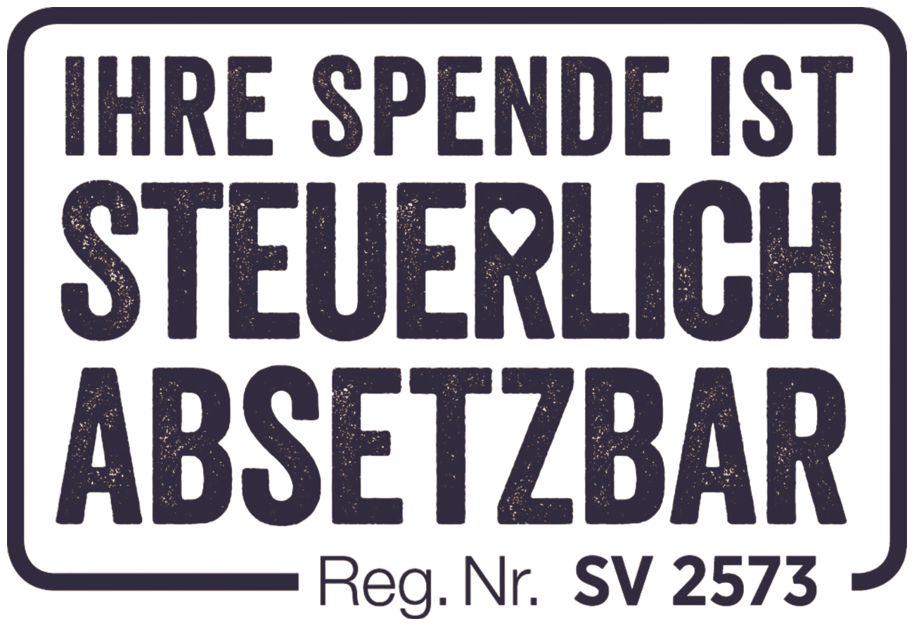 Ihre Spende ist steuerlich absetzbar. Reg. Nr. SV 2573