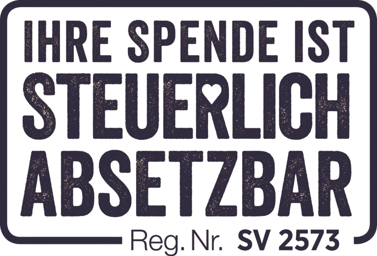 Ihre Spende ist steuerlich absetzbar. Reg. Nr. SV 2573