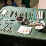 Operations-Besteck für die Augenoperation