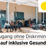 Deckblatt der Publikation: Gleicher Zugang ohne Diskriminierung - Das Recht auf inklusive Gesundheit