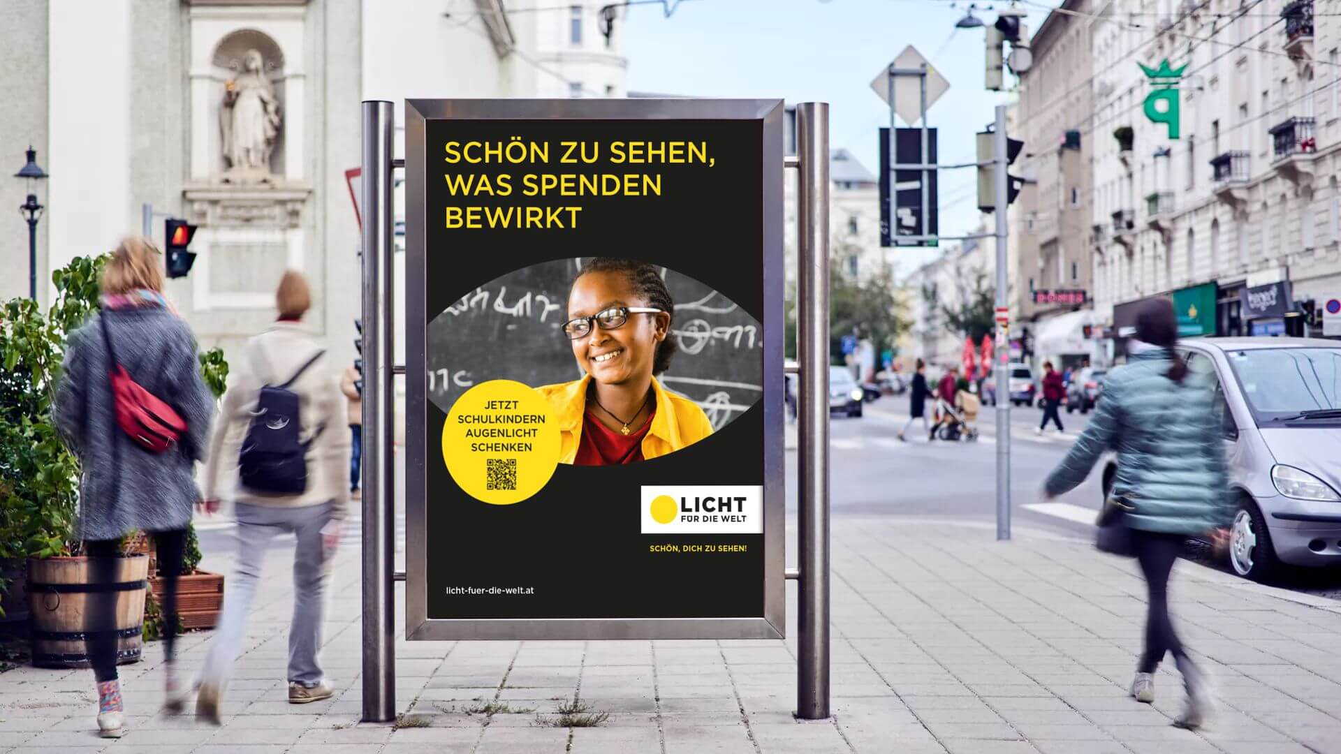 Die Kampagne von Licht für die Welt unter dem Claim 