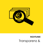 Deckblatt der Richtlinie Transparenz & Korruptionsbekämfpung