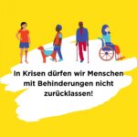 Grafik: In Krisen dürfen wir Menschen mit Behinderungen nicht zurücklassen!