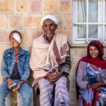 Eine Familie aus Tigray, die von vernachlässigten Tropenkrankheiten betroffen ist