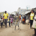 Nyamit lives in the IDP camp Mahad, South Sudan © Julia Gunther