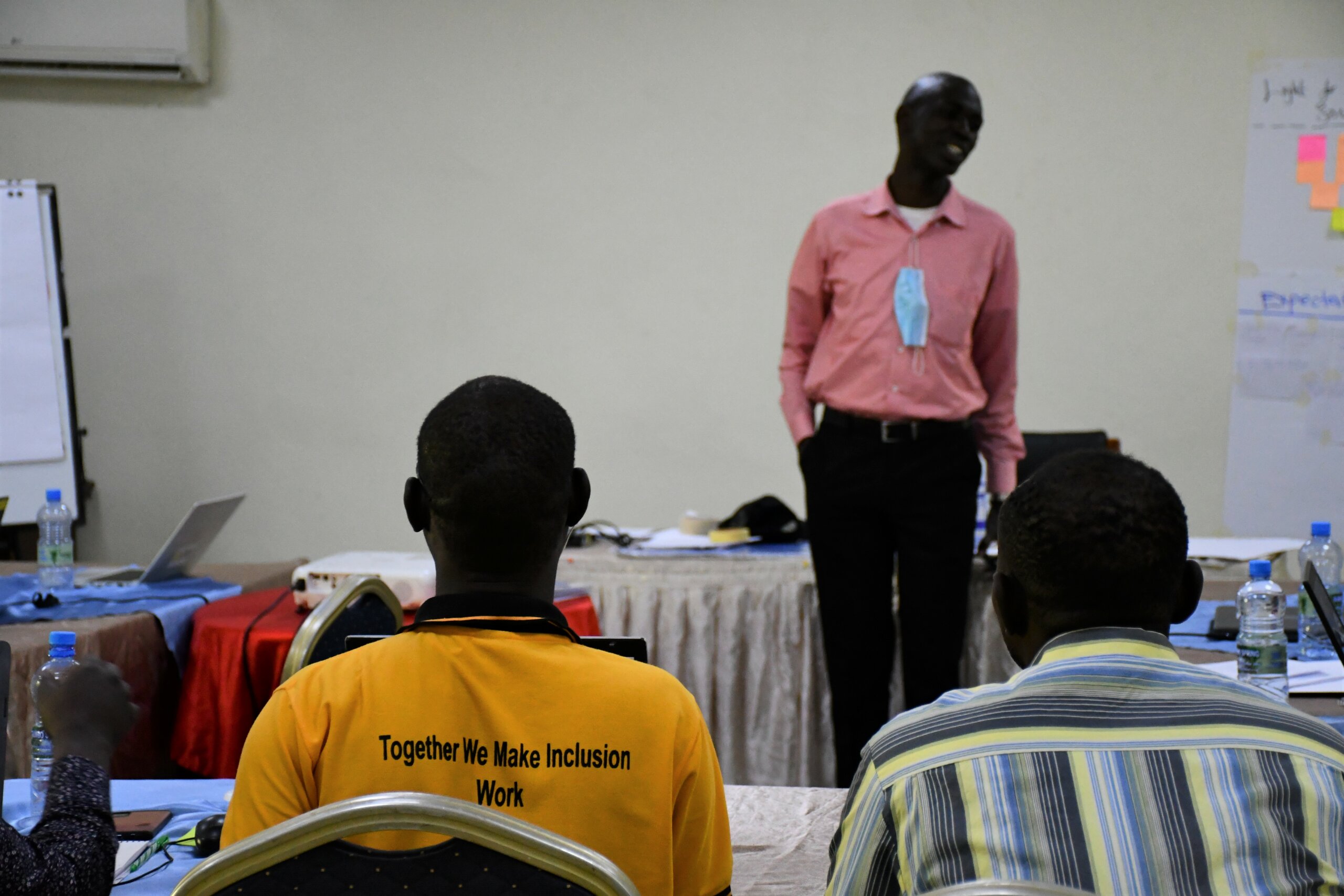 A South Sudan Advocacy Strategy Workshop with Edmund Yakani, a Human Rights Activist, the South Sudan Light for the World team, three DIFs from Juba and the Chair of the South Sudan Union of Persons with Disabilities took place in Juba in February 2022. These partnerships will be integral in the implementation of the CRPD. 