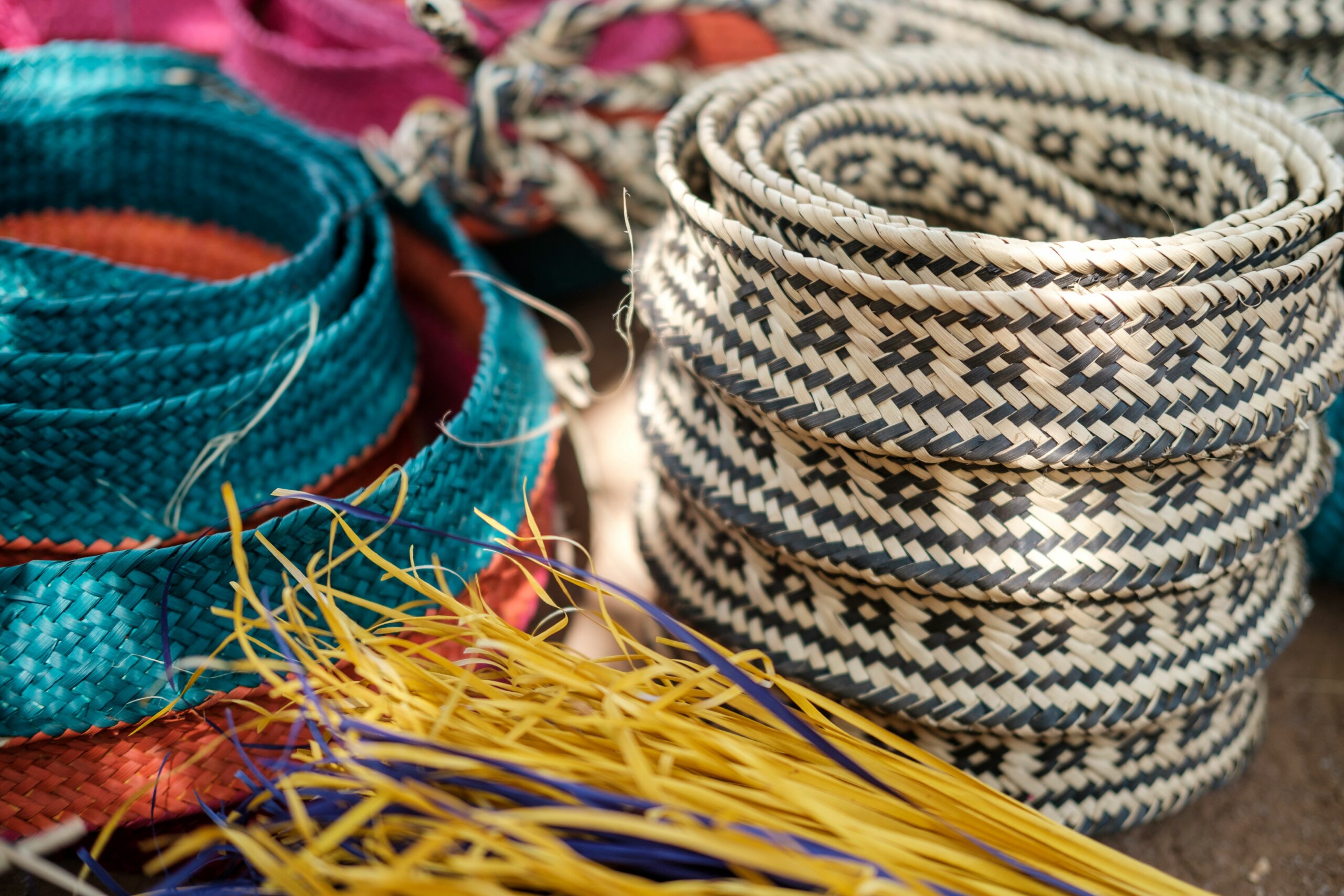 Image of handwoven baskets.