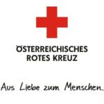 The image reads: Österreichisches Rotes Kreuz. Alles Liebe zum Menschen. And shows a red cross
